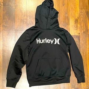 Hurley boys long sleeve hoodie sweatshirt. Black.